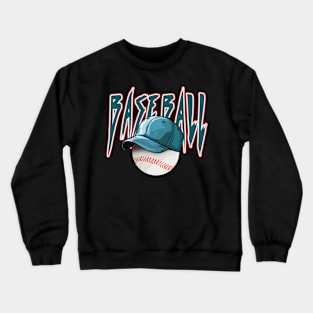 Blue Baseball Crewneck Sweatshirt